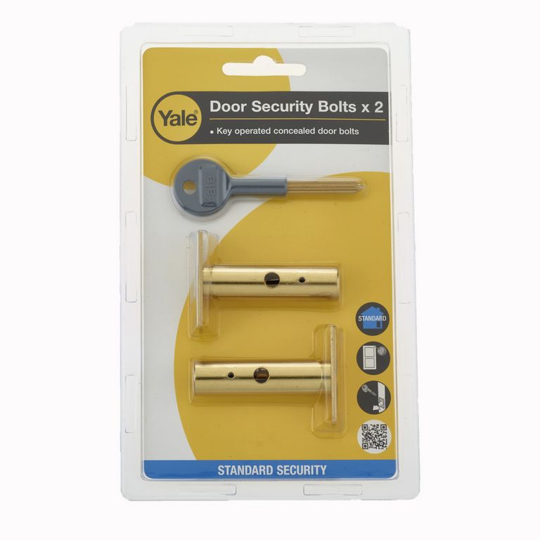 Era Brass Concealed Door Security Bolts 60mm 2 Pack Door Bolts Screwfix Com