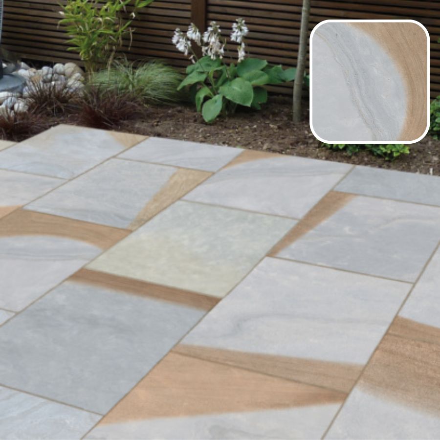 Porcelain Cava Stone Yorkstone