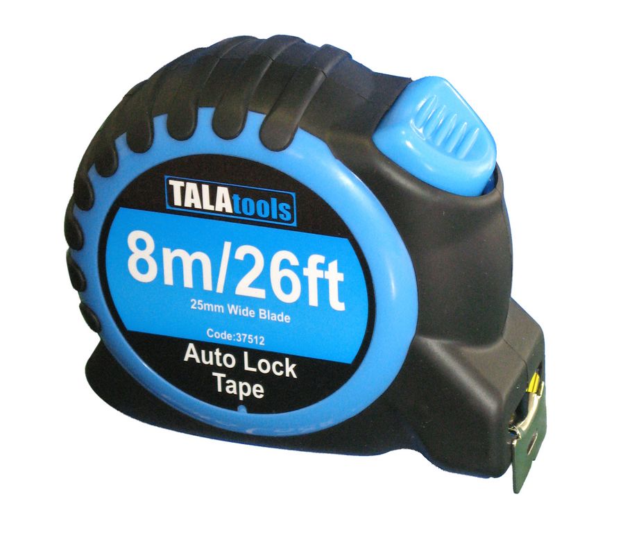 Tala Rubber Grip Auto Lock Tape Measure