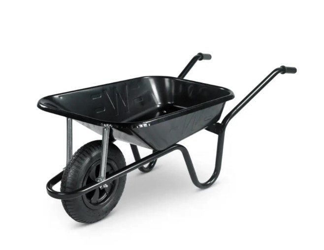 Walsall Wheelbarrow Painted 85L Black