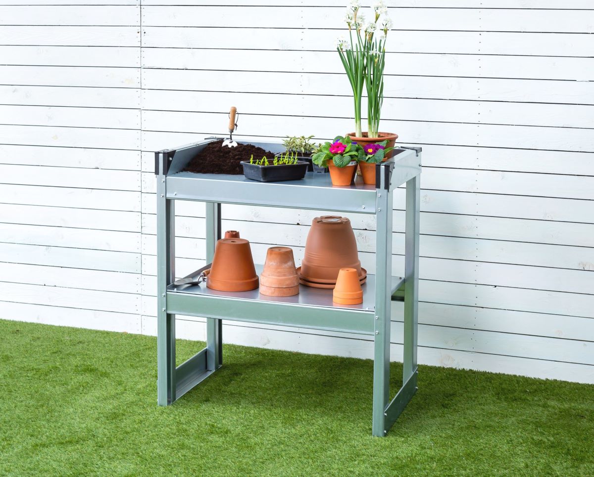 Adman Steel Shed - Potting Bench