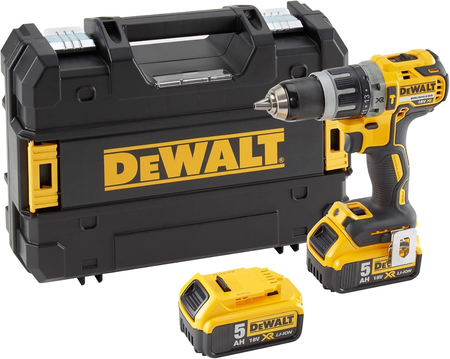 DeWalt 18v XR Combi Drill 2x 5ah